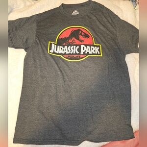 Jurassic Park Gray Short Sleeve Tee